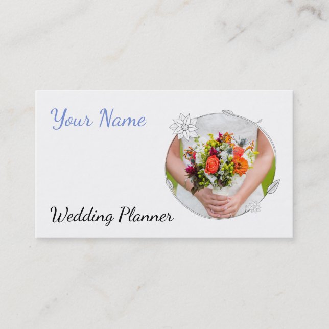 Hochzeitsplaner Visitenkarte (Vorderseite)