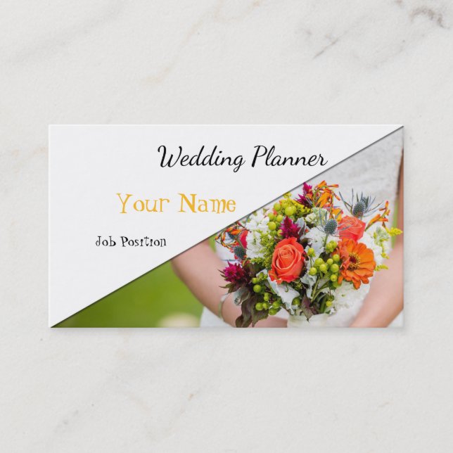 Hochzeitsplaner Visitenkarte (Vorderseite)