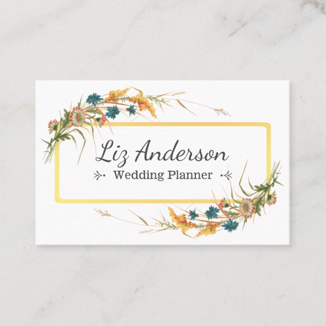 Hochzeitsplaner Visitenkarte (Vorderseite)