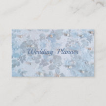 Hochzeitsplaner-Visitenkarte mit Perlen