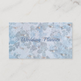 Hochzeitsplaner-Visitenkarte mit Perlen Visitenkarte