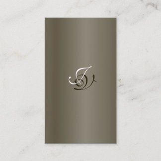 Hochzeitsplaner-Visitenkarte Monogramm-Zwirn Visitenkarte