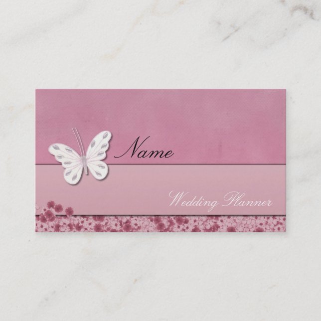Hochzeitsplaner-Visitenkarte Visitenkarte (Vorderseite)