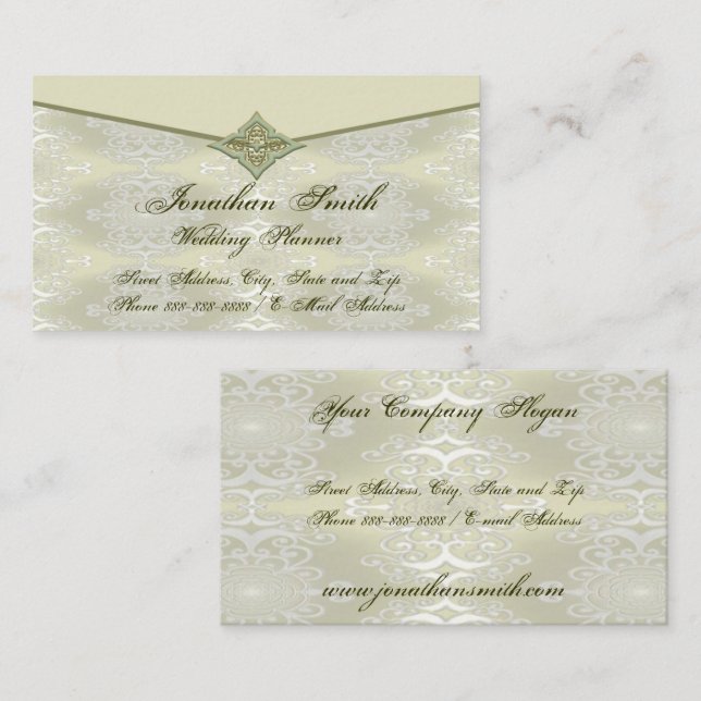 Hochzeitsplaner-Visitenkarte Visitenkarte (Vorne/Hinten)