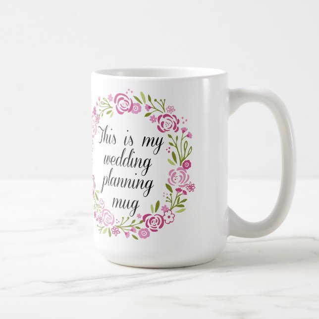 Hochzeitsplanungs-Kaffee-Tasse Kaffeetasse (Rechts)