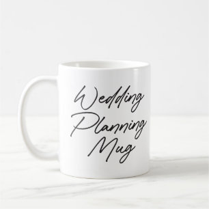 Hochzeitsplanungs-Tasse Zukünftige Mrs. Name Kaffeetasse