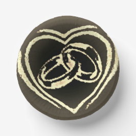 Hochzeitsplatte Pappteller