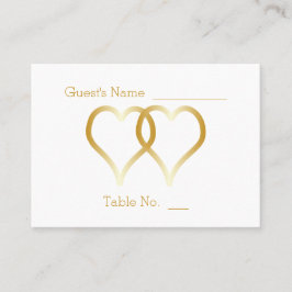 Hochzeitsplattform Einsetzen Karte Gold Herzen