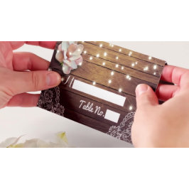 Hochzeitsplatz Tischnummer Blumenzauber