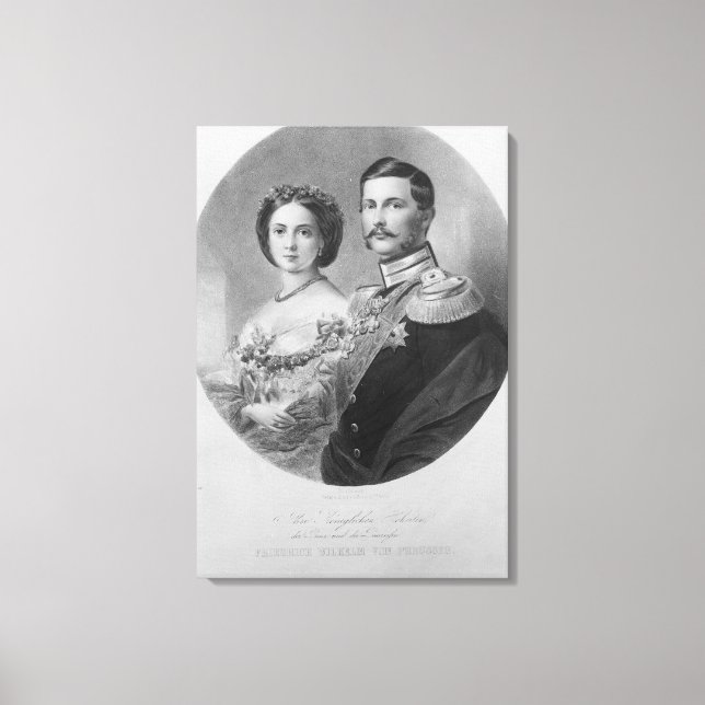 Hochzeitsportrait ihrer Königlichen Hoheit Leinwanddruck (Vorderseite)