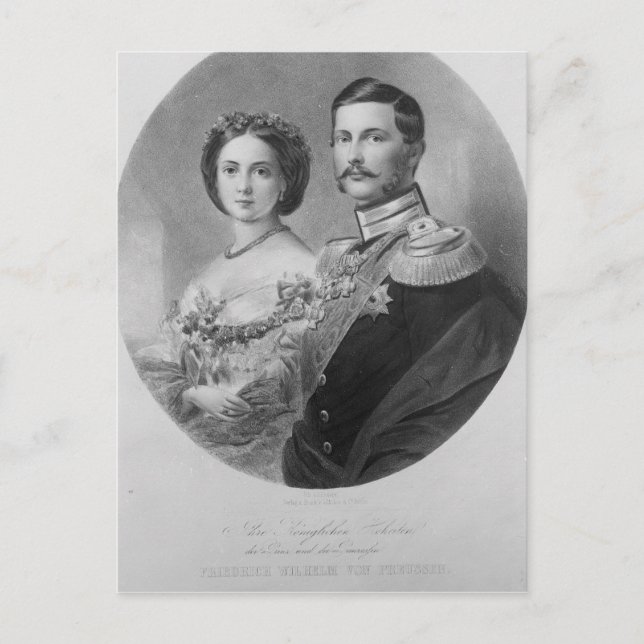 Hochzeitsportrait ihrer Königlichen Hoheit Postkarte (Vorderseite)