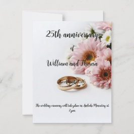 Hochzeitspostkarte Einladung