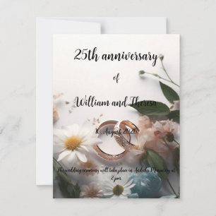 Hochzeitspostkarte Einladung