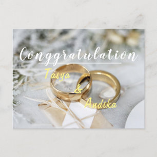 Hochzeitspostkarte Postkarte