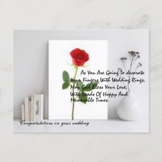 Hochzeitspostkarte Postkarte