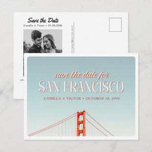 Hochzeitspostkarte San Francisco - Foto - Save-the Postkarte