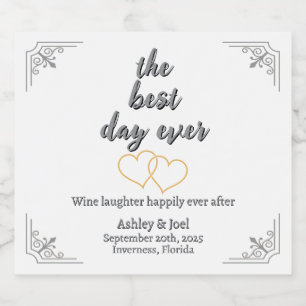 Hochzeitsprobe Champagner Herzen anpassen