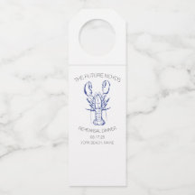 Hochzeitsprobe-Dinner-Aufkleber für Küstenhummer