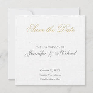Hochzeitsprofi Minimalist Save The Date