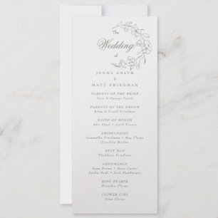 Hochzeitsprogramm