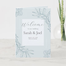 Hochzeitsprogramm der Wildblume Boho