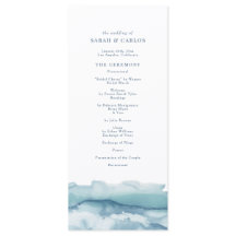 Hochzeitsprogramm für Blaumeere