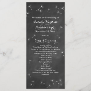 Hochzeitsprogramm für Blumenkästen Programm