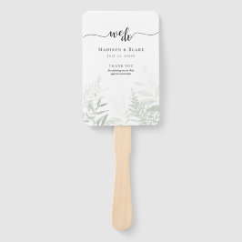 Hochzeitsprogramm für botanische Pflanzen Fächer
