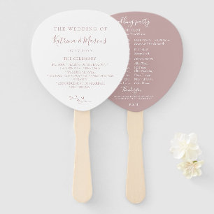 Hochzeitsprogramm für botanische Zweigniederlassun Fächer