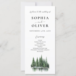 Hochzeitsprogramm für den modernen Winterwald