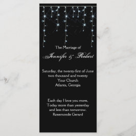 Hochzeitsprogramm für den Weingarten Mitternacht Programm