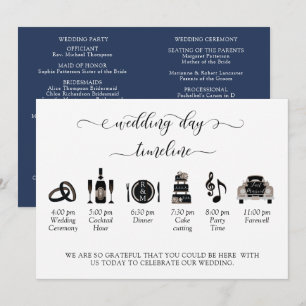 Hochzeitsprogramm für die Marine (oder andere)