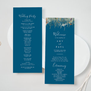 Hochzeitsprogramm für die Wildblume Boho Programm