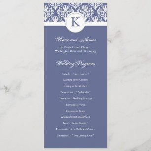 Hochzeitsprogramm für Elegante Damaskus Programm