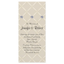 Hochzeitsprogramm für Elfenbein-gequilted Bling Di