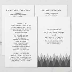 Hochzeitsprogramm für Grauwald