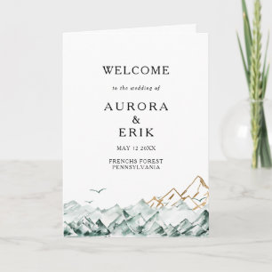 Hochzeitsprogramm für Grüne und Goldberge Programm