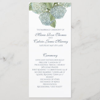 Hochzeitsprogramm für Peonies Programm