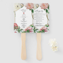 Hochzeitsprogramm für Pink White Peonies Blume