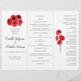 Hochzeitsprogramm für Rote Pfeffer