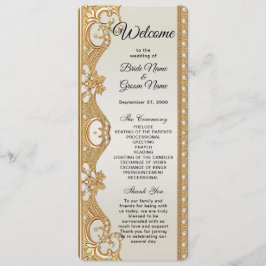 Hochzeitsprogramm für Verzierte Perlen Programm