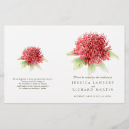 Hochzeitsprogramm für Wasserfarben