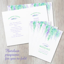 Hochzeitsprogramm für Weintrauben