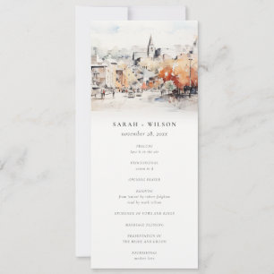 Hochzeitsprogramm Greenville South Carolina Scape Einladung