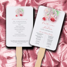 Hochzeitsprogramm in Rosa