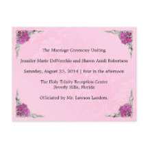 Hochzeitsprogramm, Seite 1 von 2.