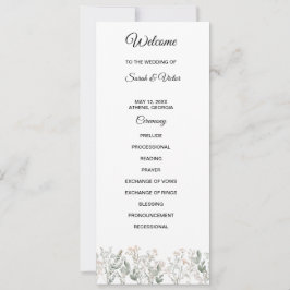 Hochzeitsprogramm Waldwildblumen