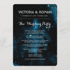 Hochzeitsprogramme für Blaugalaxie Programm