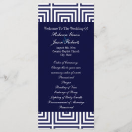 Hochzeitsprogramme für Navy Blue Anker Programm