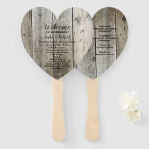 Hochzeitsprogramme für rustikales Landwaldkorn